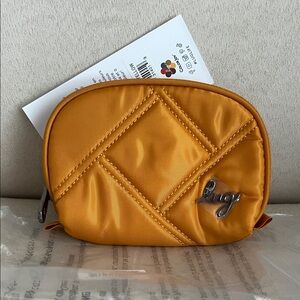 NWT Lug Stash Zip RFID Pouch in Amber Yellow 💛🖤